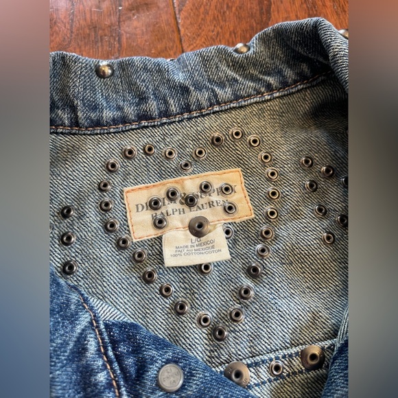 DENIM & SUPPLY RALPH LAUREN Relaxed Trucker Distressed Denim vest size L - Picture 7 of 13